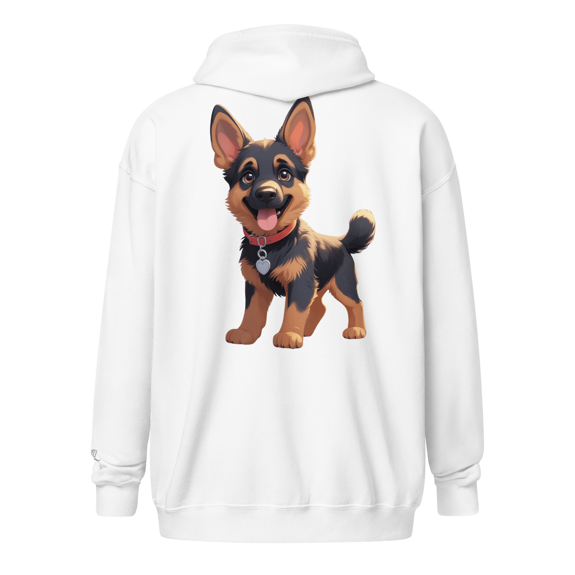 Veste à capuche épais unisexe à fermeture éclair classique - Collection Berger Allemand - Doggy Trend