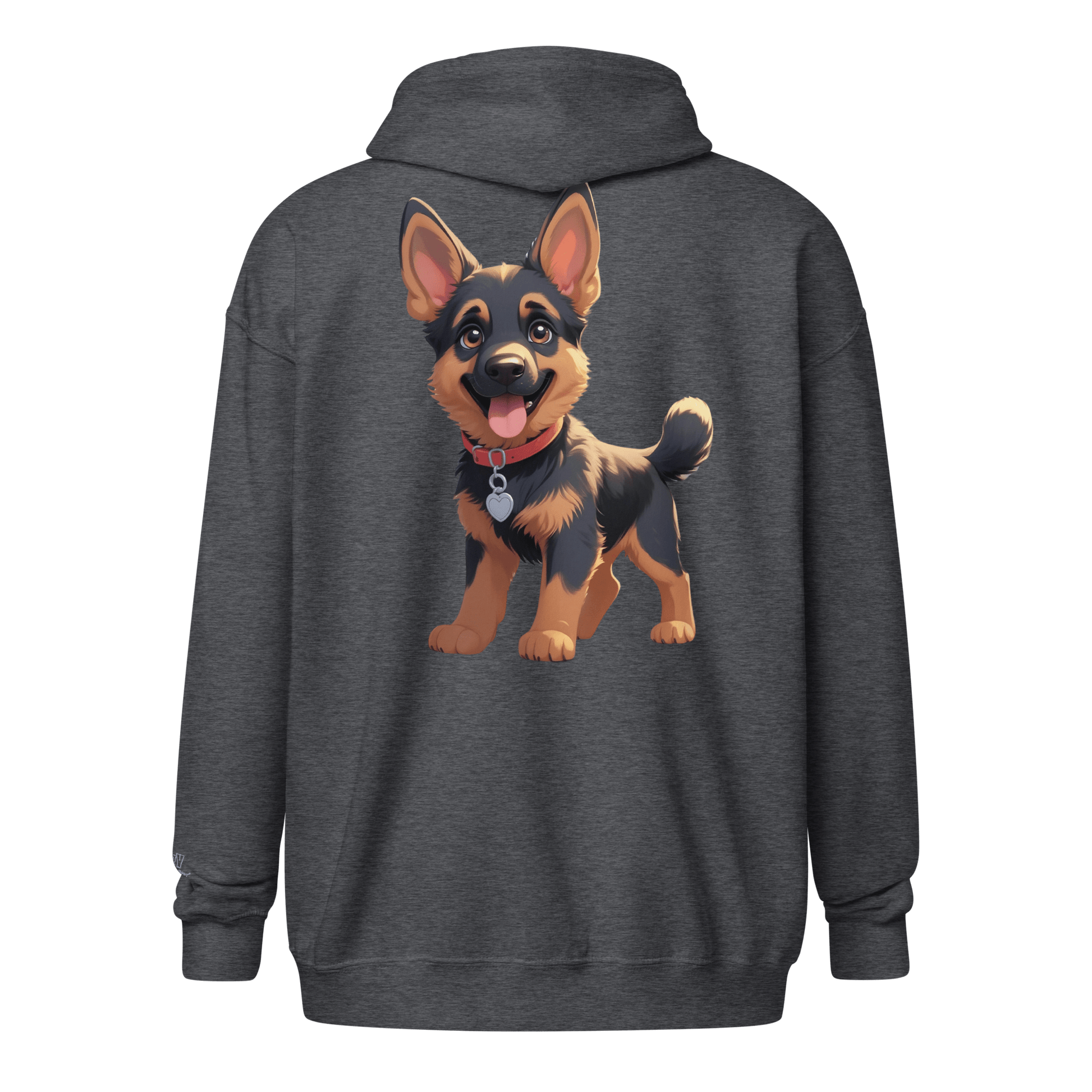 Veste à capuche épais unisexe à fermeture éclair classique - Collection Berger Allemand - Doggy Trend