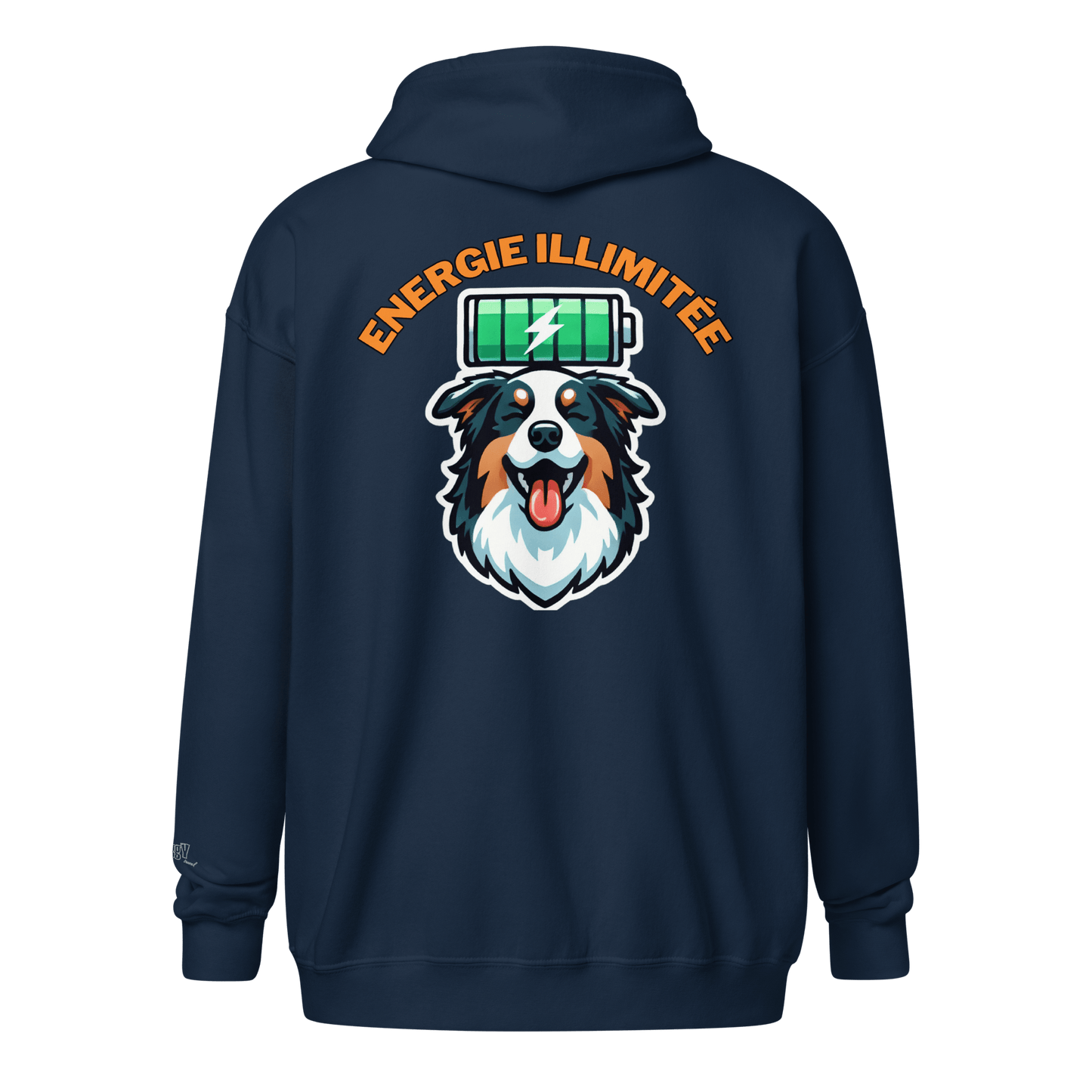 Veste à capuche épais unisexe à fermeture éclair classique - Collection Berger Australien - Doggy Trend