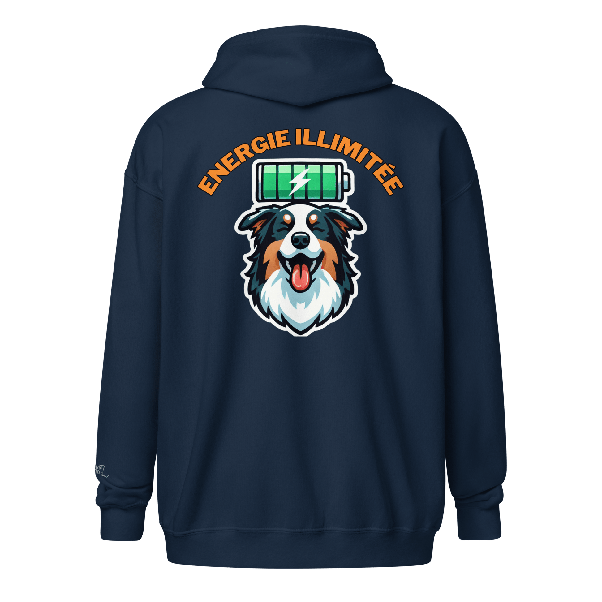 Veste à capuche épais unisexe à fermeture éclair classique - Collection Berger Australien - Doggy Trend