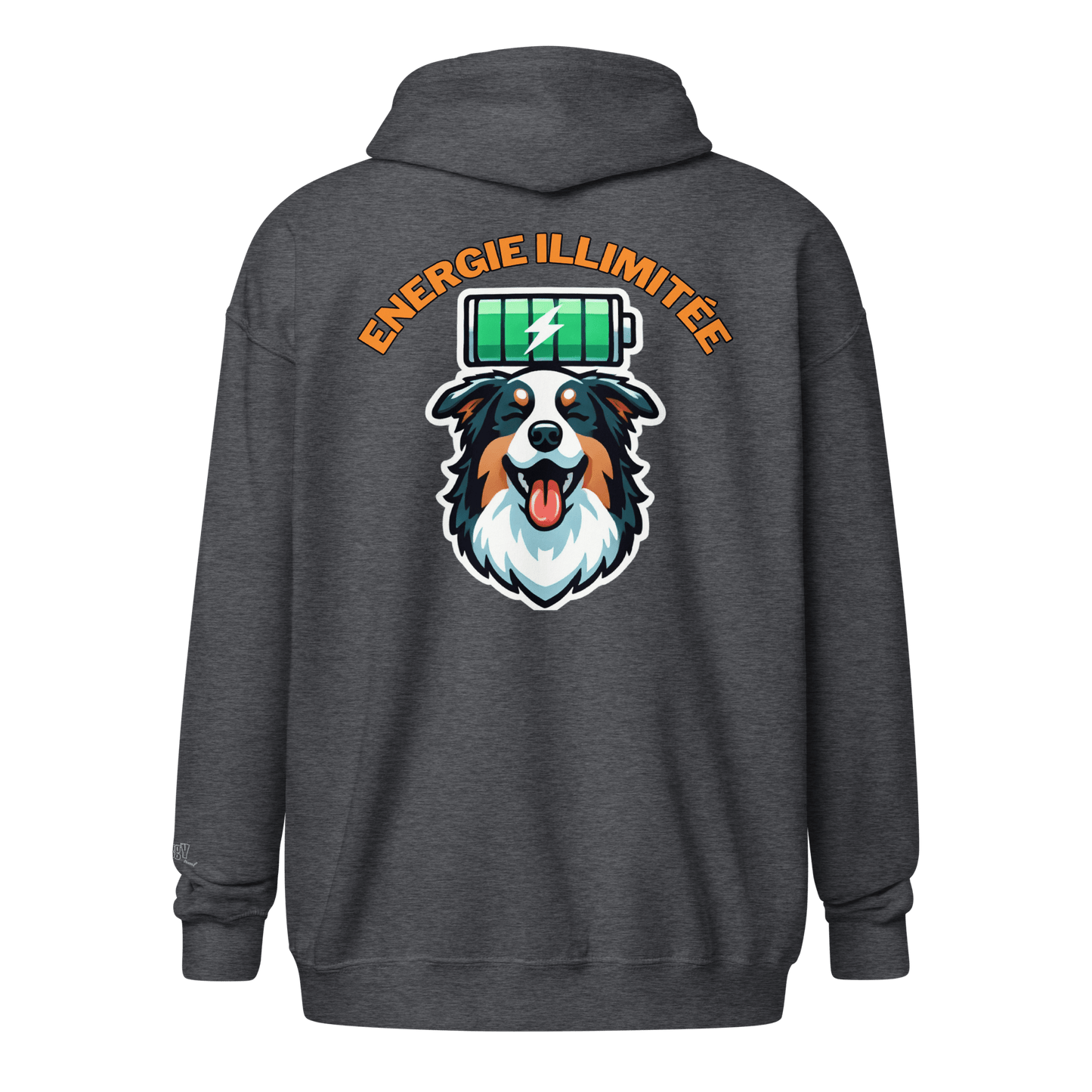 Veste à capuche épais unisexe à fermeture éclair classique - Collection Berger Australien - Doggy Trend