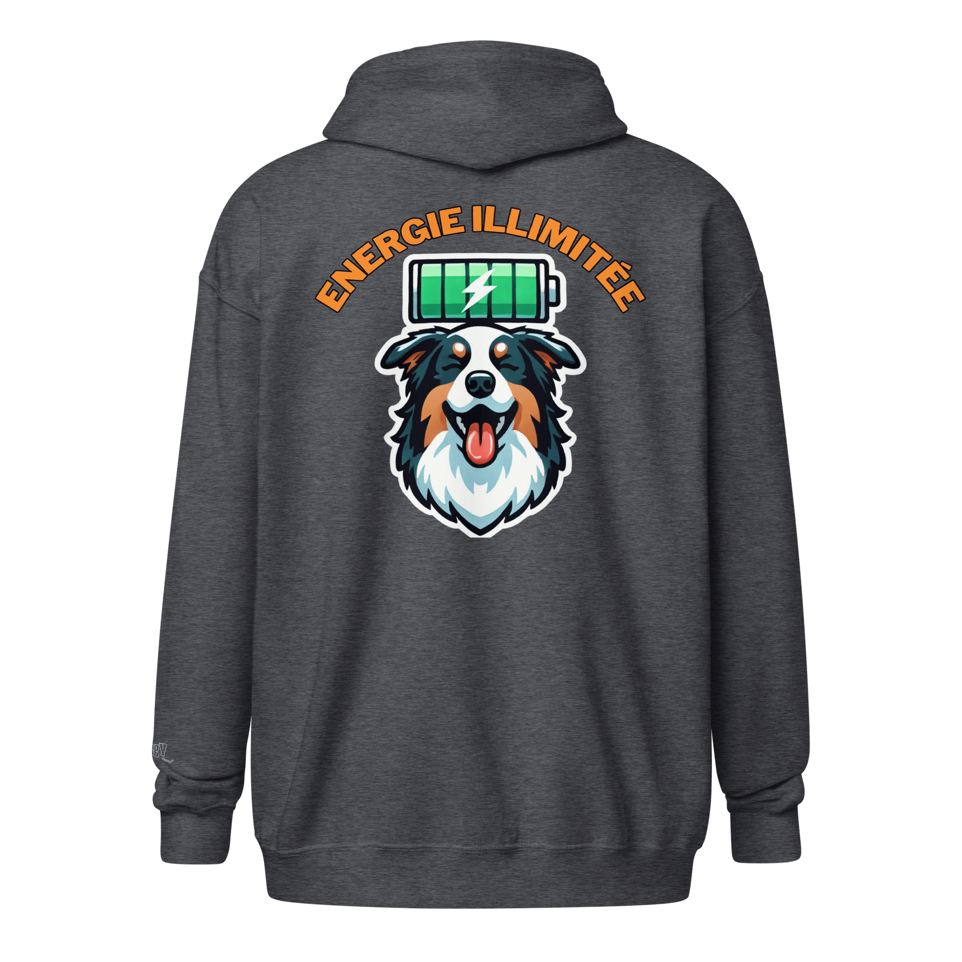 Veste à capuche épais unisexe à fermeture éclair classique - Collection Berger Australien - Doggy Trend