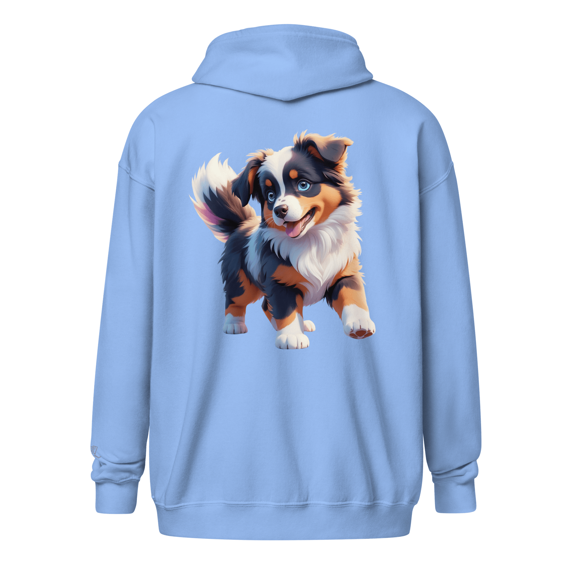 Veste à capuche épais unisexe à fermeture éclair classique - Collection Berger Australien - Doggy Trend