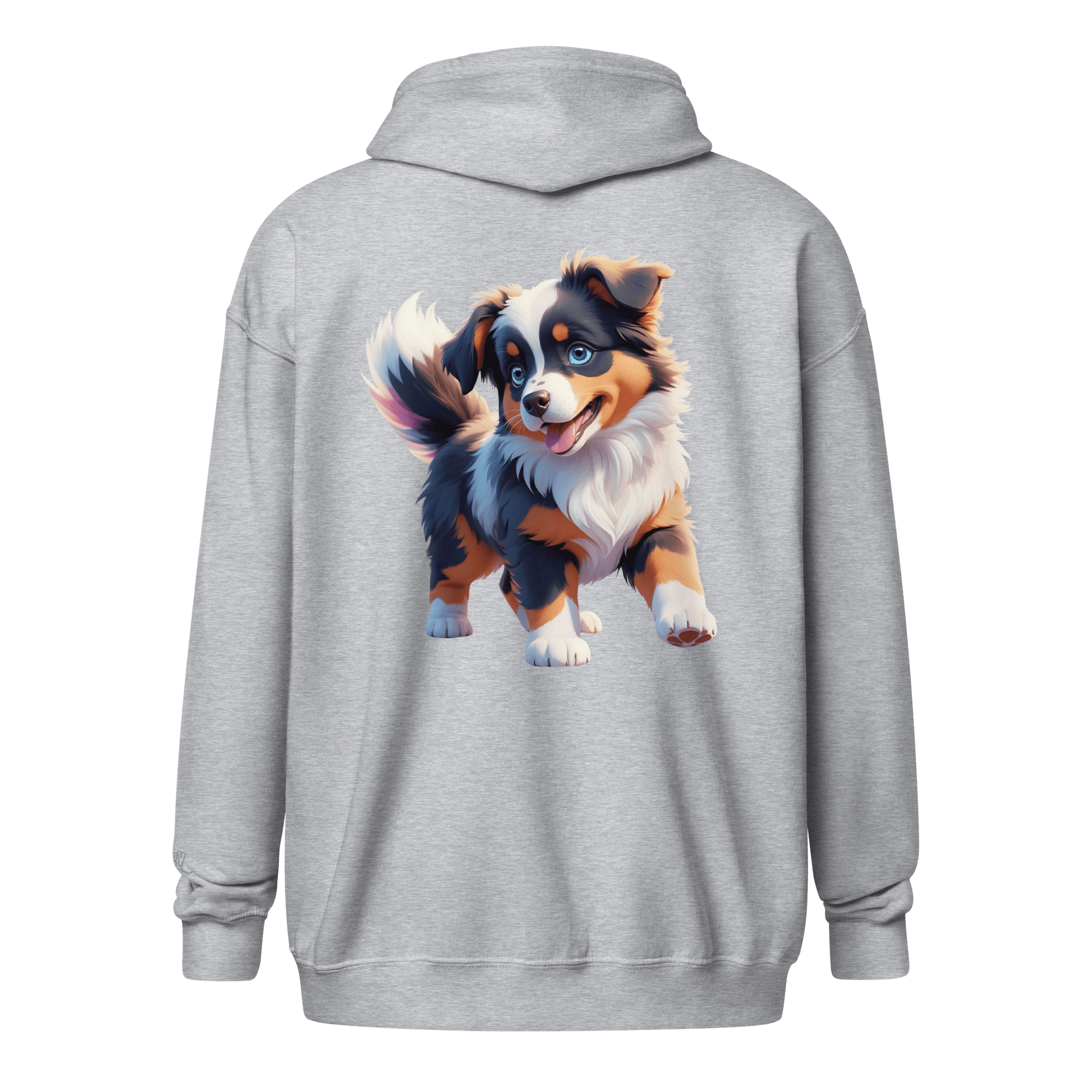 Veste à capuche épais unisexe à fermeture éclair classique - Collection Berger Australien - Doggy Trend
