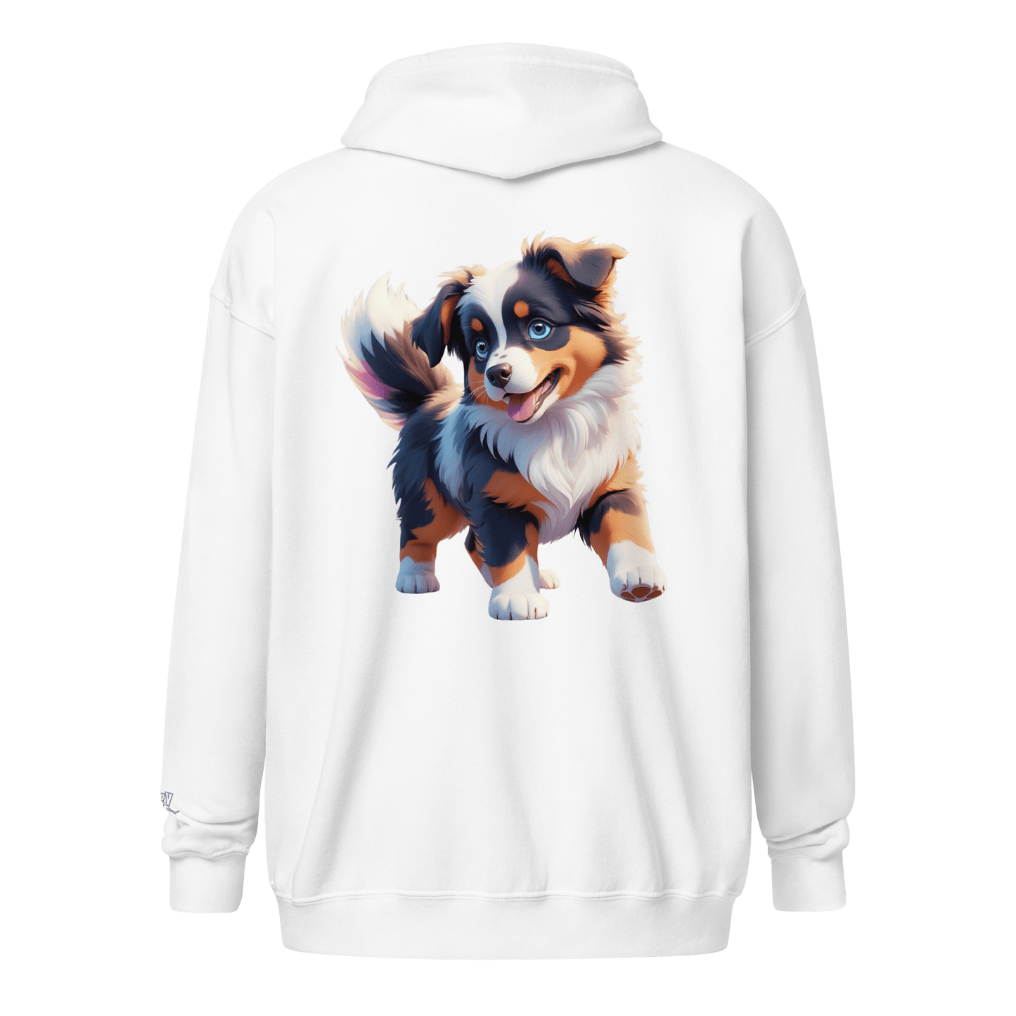 Veste à capuche épais unisexe à fermeture éclair classique - Collection Berger Australien - Doggy Trend
