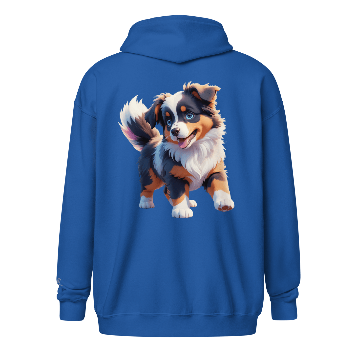 Veste à capuche épais unisexe à fermeture éclair classique - Collection Berger Australien - Doggy Trend