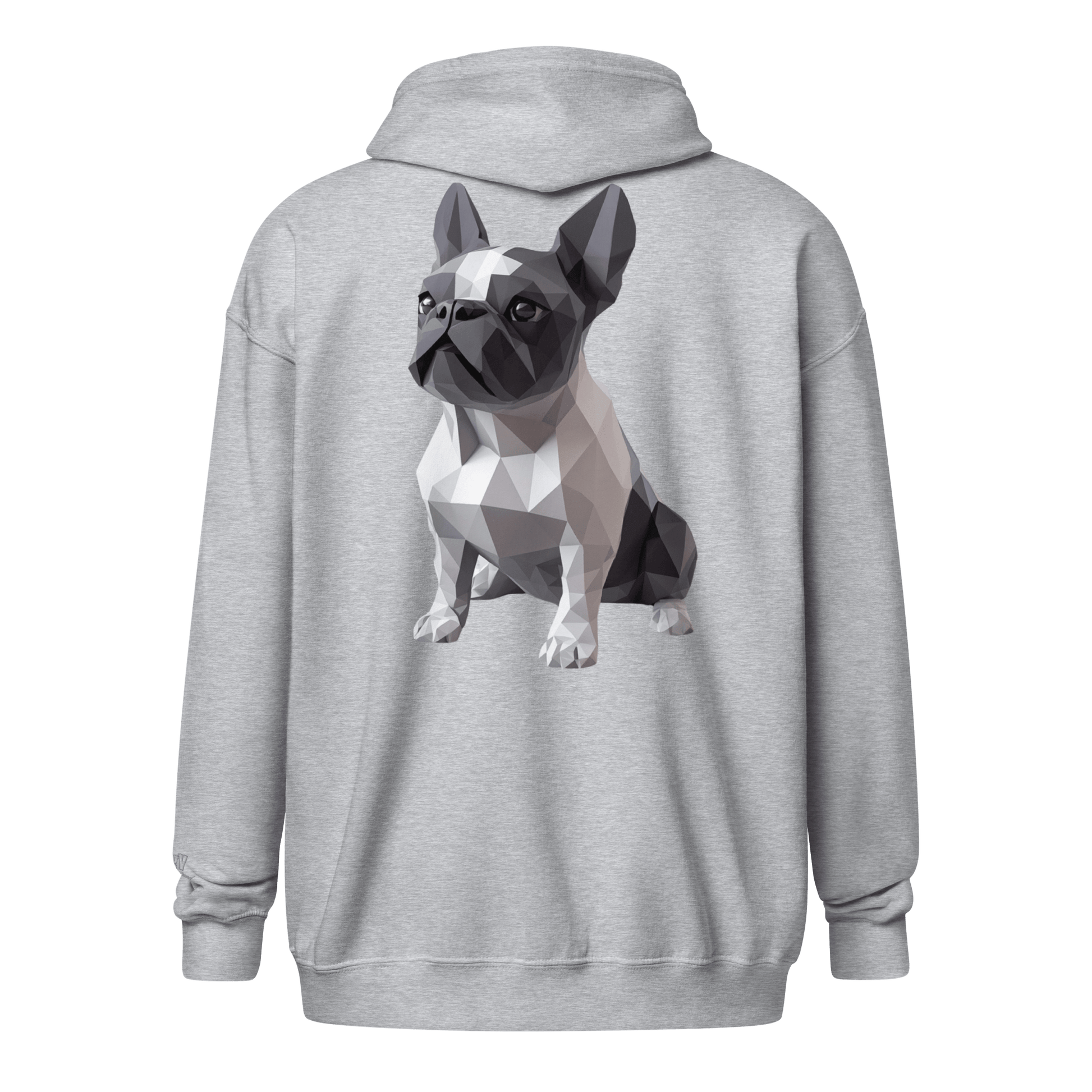 Veste à capuche épais unisexe à fermeture éclair classique - Collection Bouledogue Français - Doggy Trend
