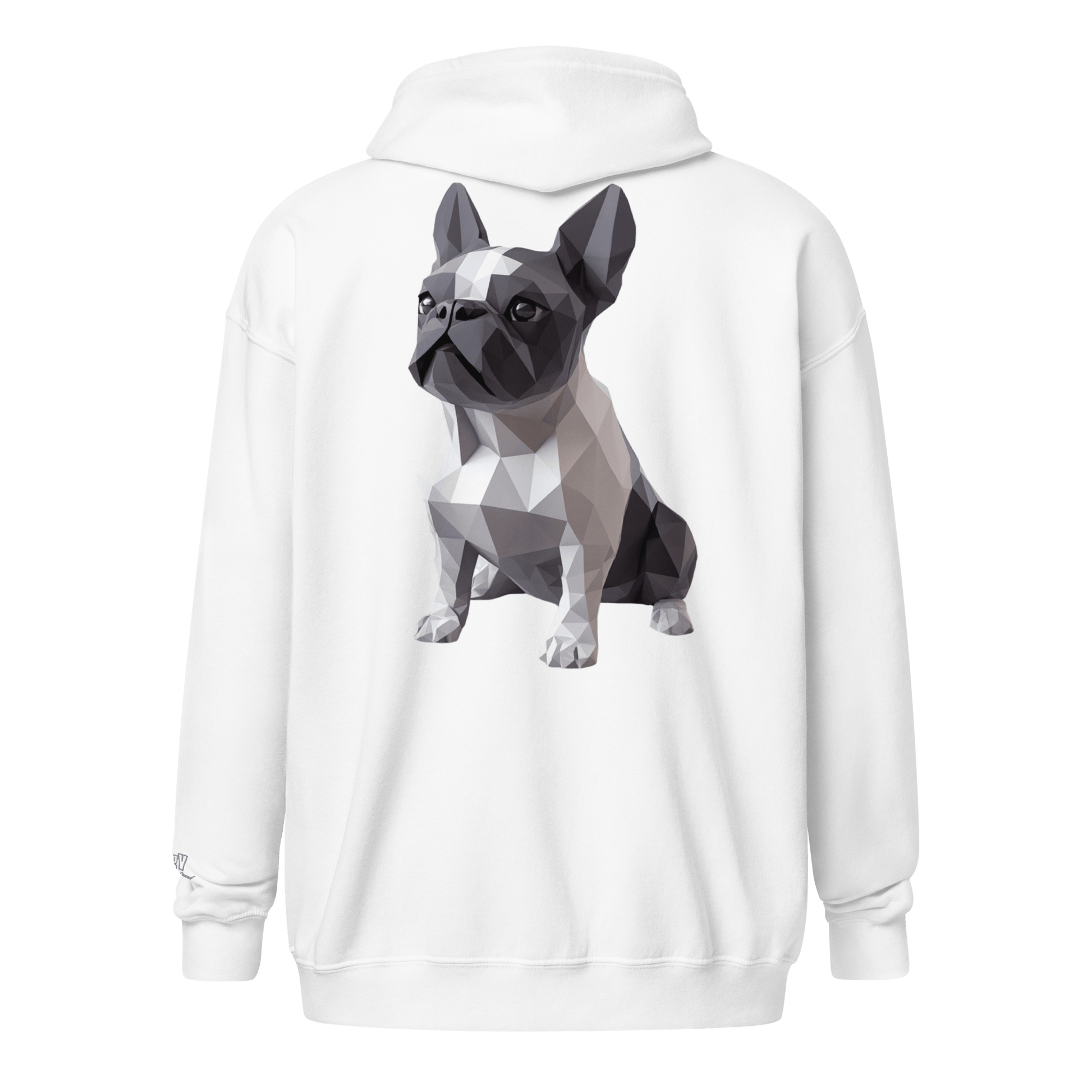 Veste à capuche épais unisexe à fermeture éclair classique - Collection Bouledogue Français - Doggy Trend