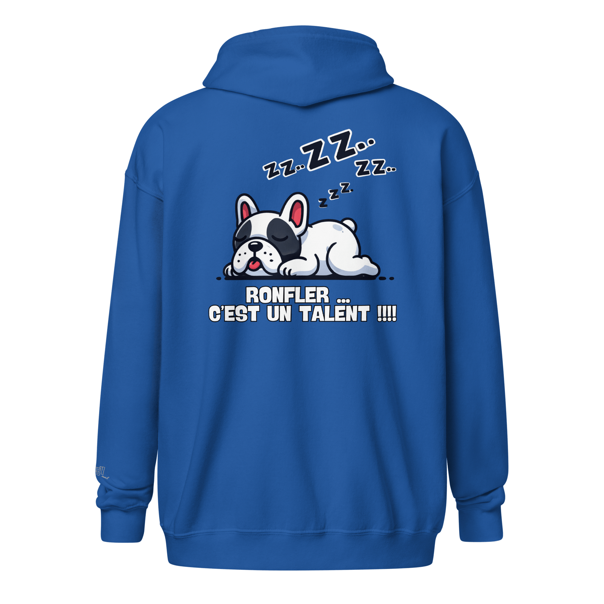 Veste à capuche épais unisexe à fermeture éclair classique - Collection Bouledogue Français - Doggy Trend