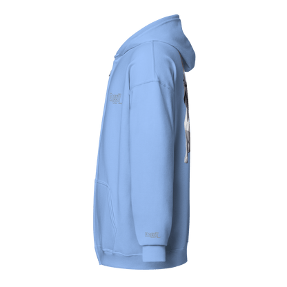 Veste à capuche épais unisexe à fermeture éclair classique - Collection Bouledogue Français - Doggy Trend