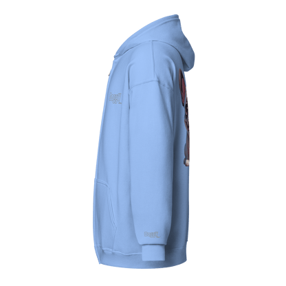 Veste à capuche épais unisexe à fermeture éclair classique - Collection Bouledogue Français - Doggy Trend