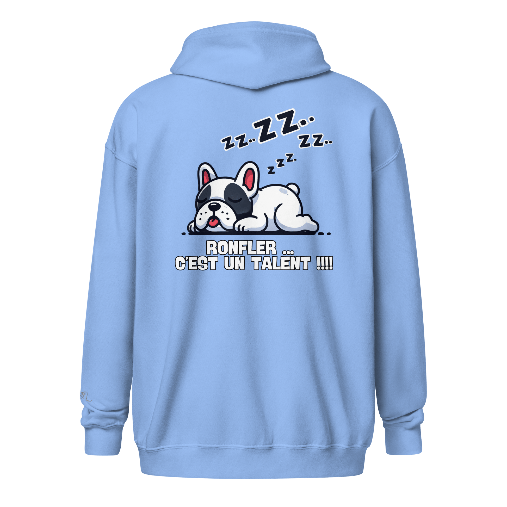Veste à capuche épais unisexe à fermeture éclair classique - Collection Bouledogue Français - Doggy Trend