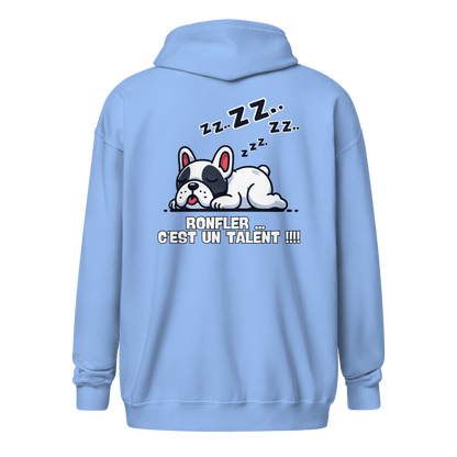 Veste à capuche épais unisexe à fermeture éclair classique - Collection Bouledogue Français - Doggy Trend