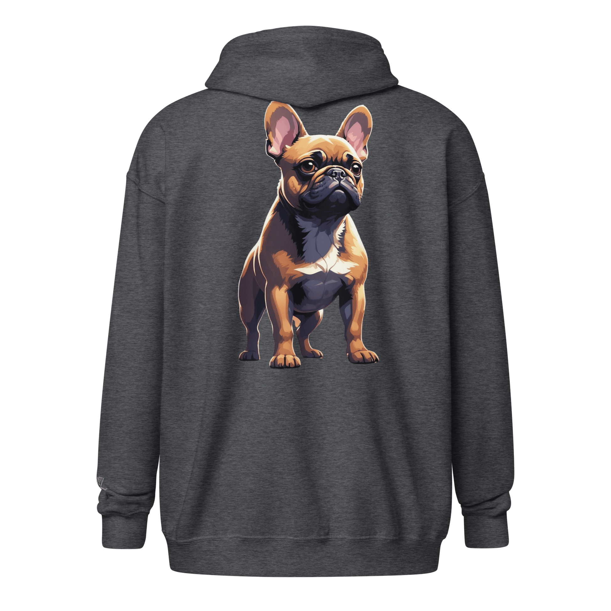 Veste à capuche épais unisexe à fermeture éclair classique - Collection Bouledogue Français - Doggy Trend