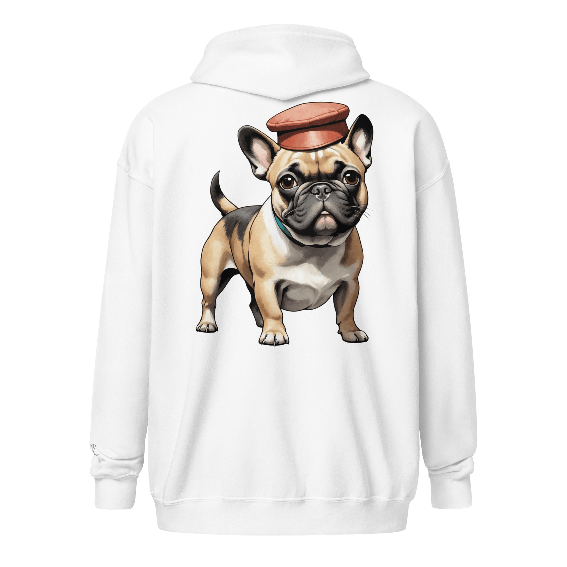 Veste à capuche épais unisexe à fermeture éclair classique - Collection Bouledogue Français - Doggy Trend