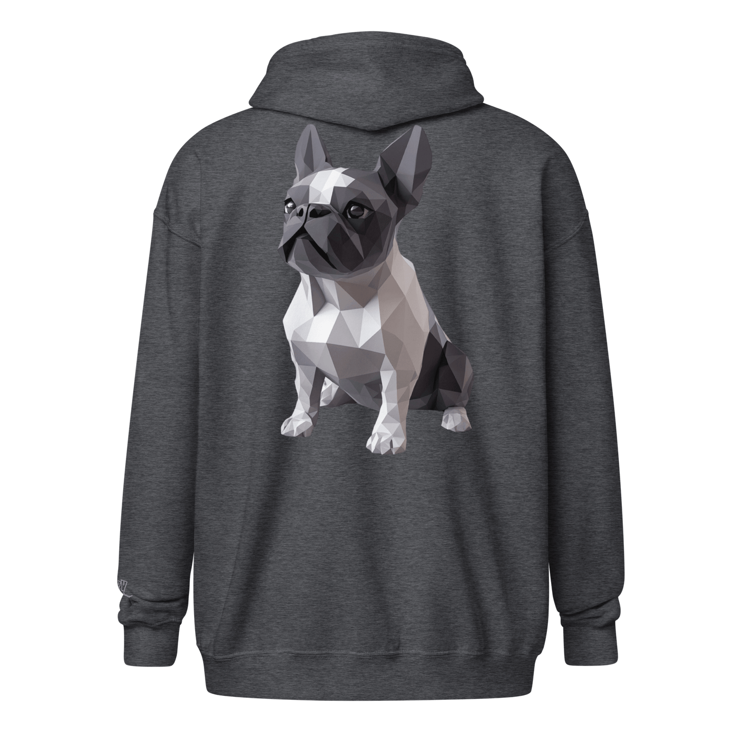 Veste à capuche épais unisexe à fermeture éclair classique - Collection Bouledogue Français - Doggy Trend