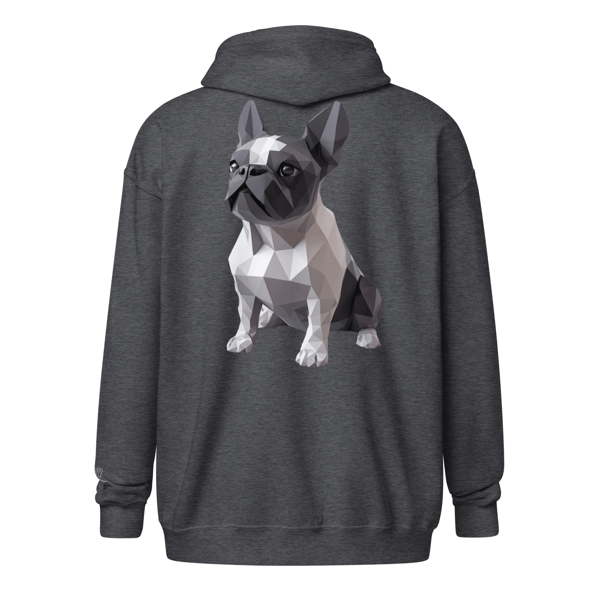 Veste à capuche épais unisexe à fermeture éclair classique - Collection Bouledogue Français - Doggy Trend