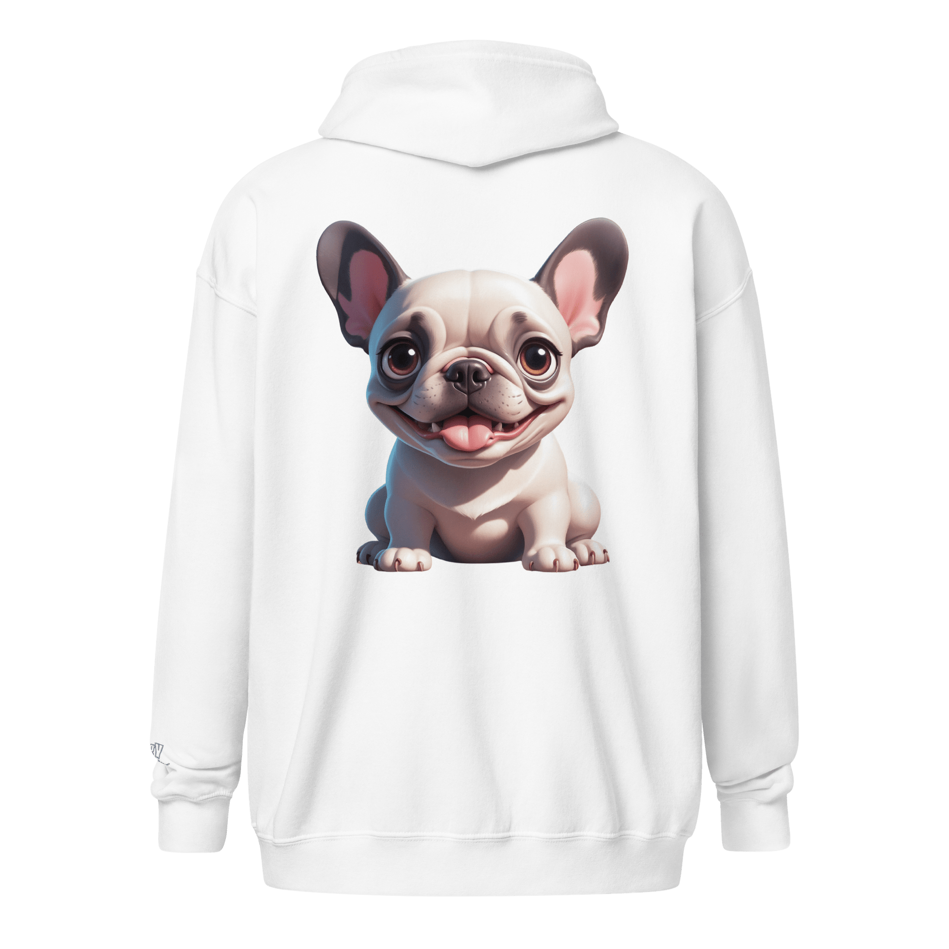 Veste à capuche épais unisexe à fermeture éclair classique - Collection Bouledogue Français - Doggy Trend