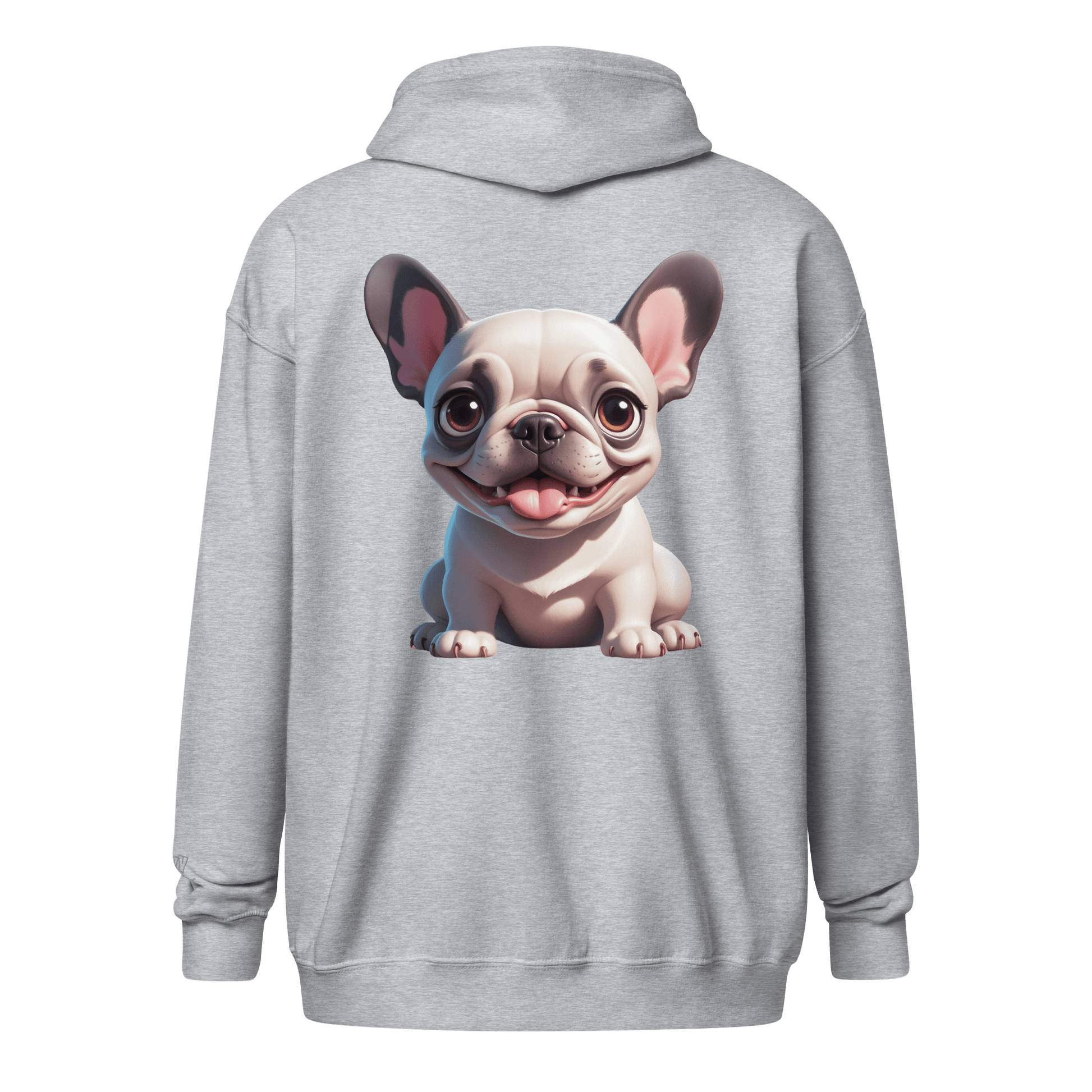 Veste à capuche épais unisexe à fermeture éclair classique - Collection Bouledogue Français - Doggy Trend
