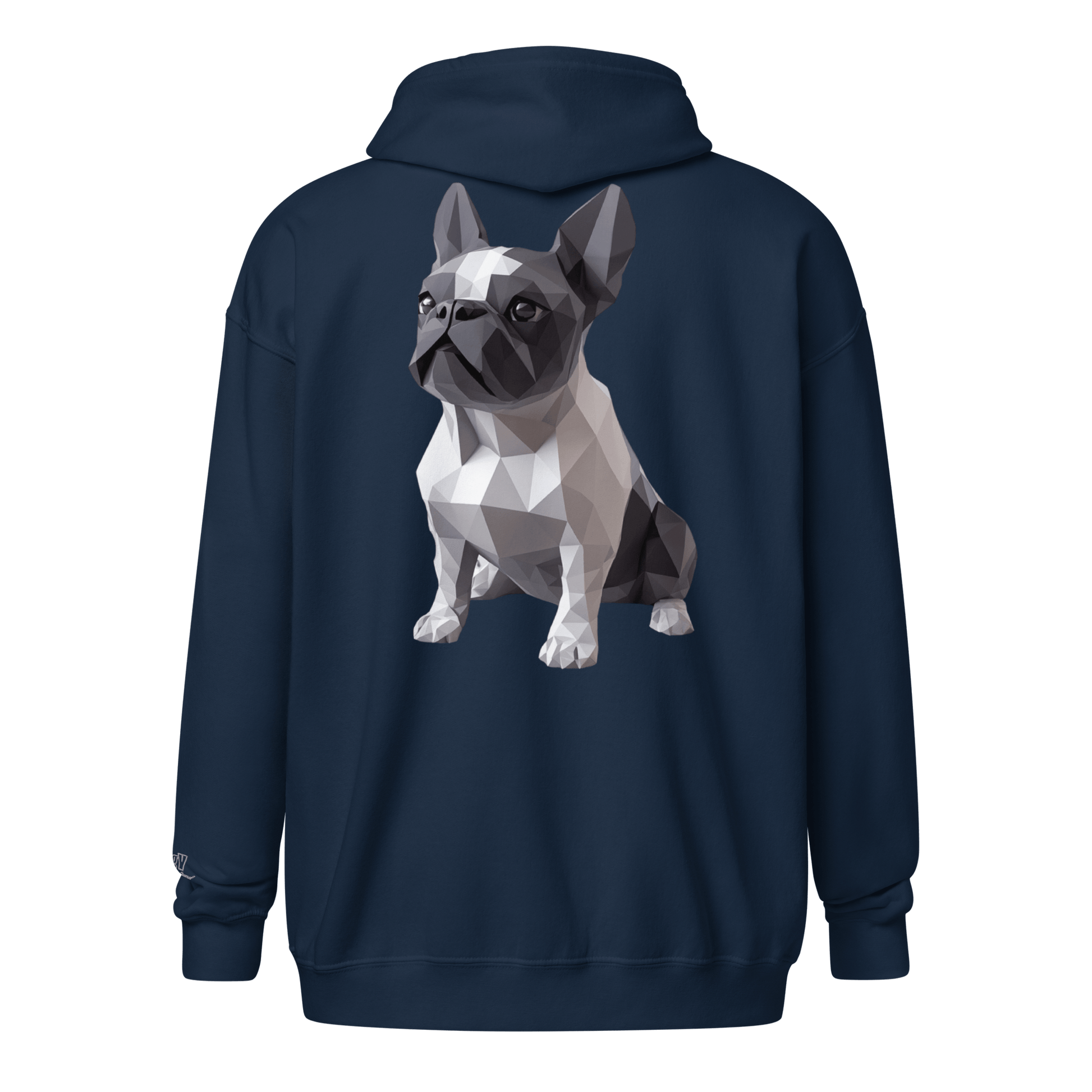 Veste à capuche épais unisexe à fermeture éclair classique - Collection Bouledogue Français - Doggy Trend