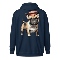 Veste à capuche épais unisexe à fermeture éclair classique - Collection Bouledogue Français - Doggy Trend