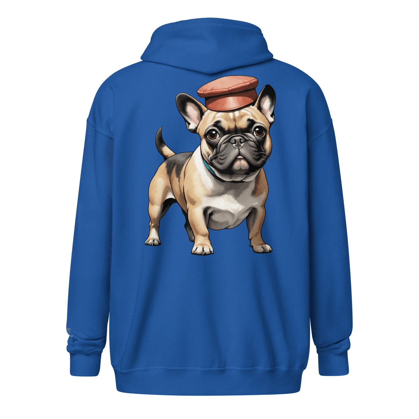 Veste à capuche épais unisexe à fermeture éclair classique - Collection Bouledogue Français - Doggy Trend