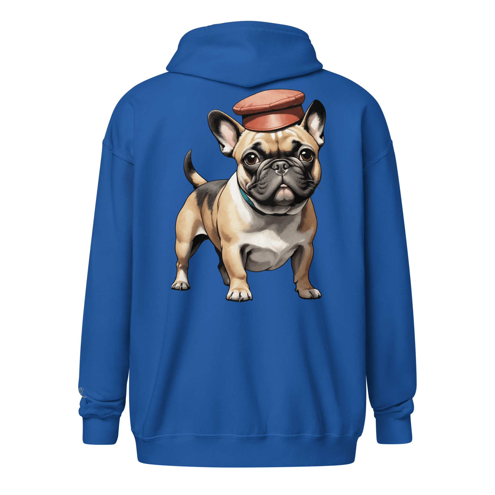 Veste à capuche épais unisexe à fermeture éclair classique - Collection Bouledogue Français - Doggy Trend