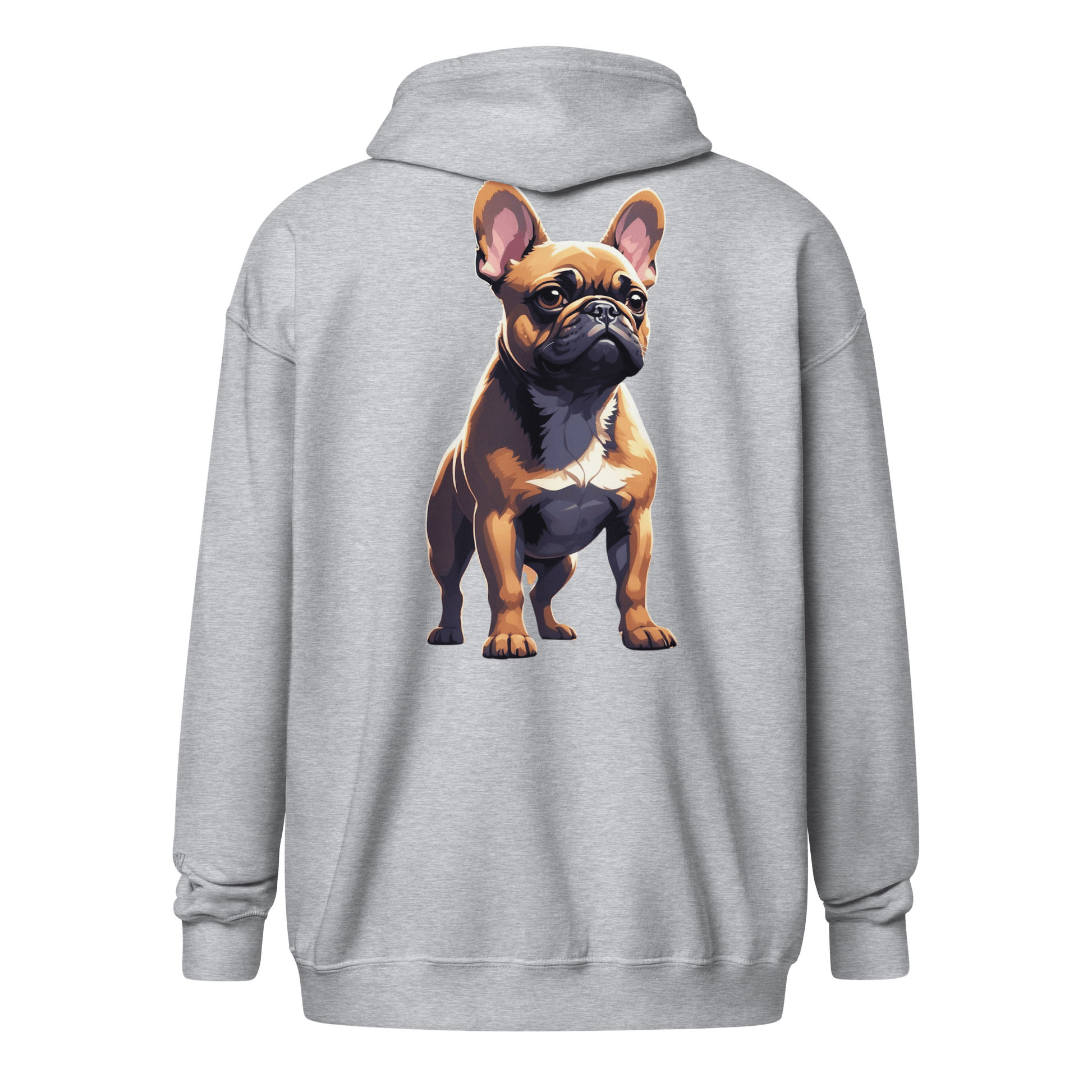 Veste à capuche épais unisexe à fermeture éclair classique - Collection Bouledogue Français - Doggy Trend