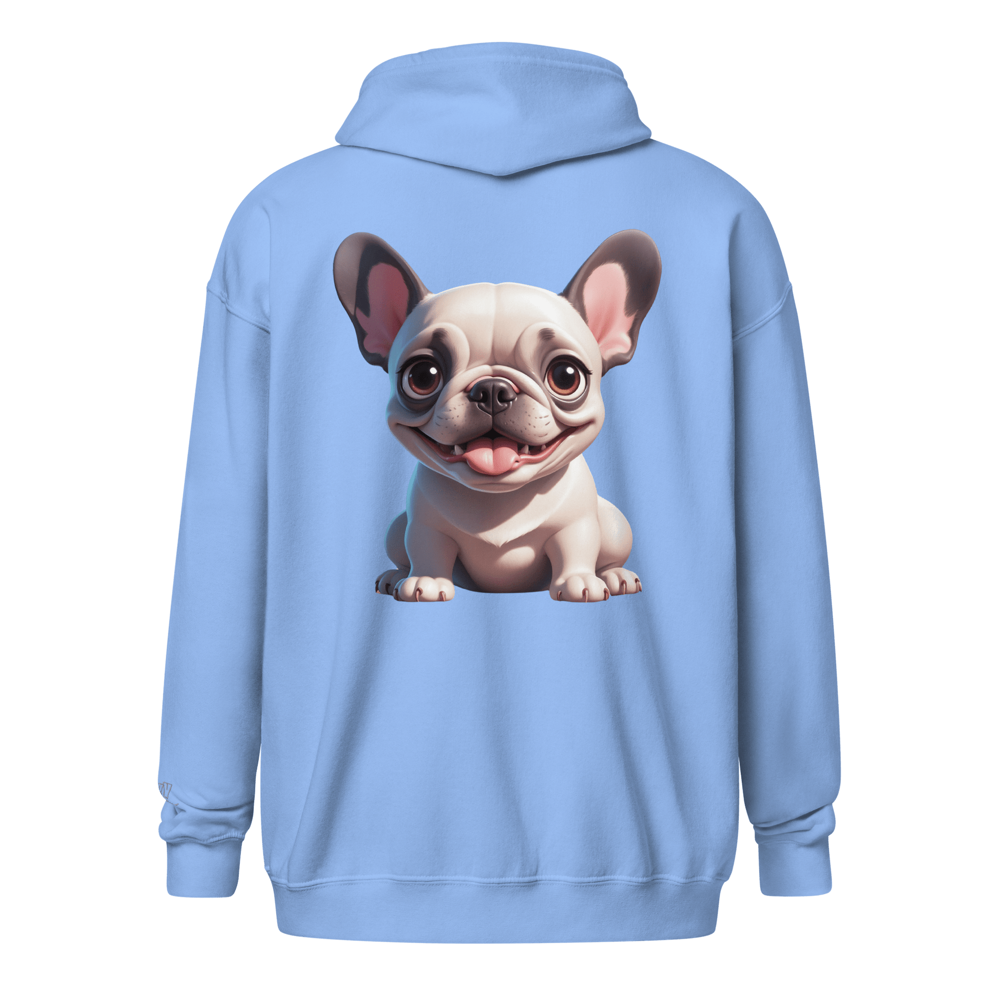 Veste à capuche épais unisexe à fermeture éclair classique - Collection Bouledogue Français - Doggy Trend