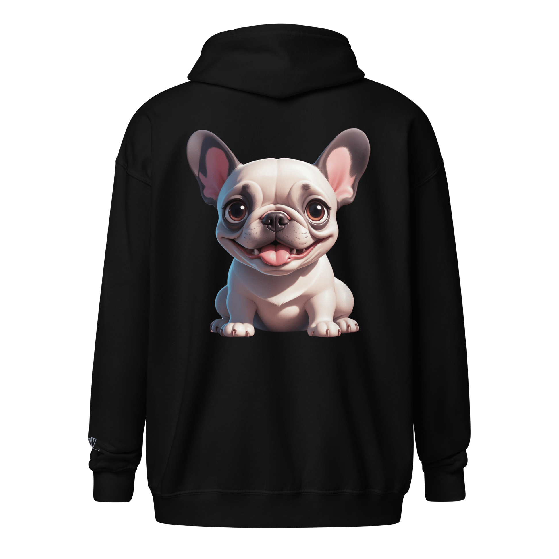 Veste à capuche épais unisexe à fermeture éclair classique - Collection Bouledogue Français - Doggy Trend