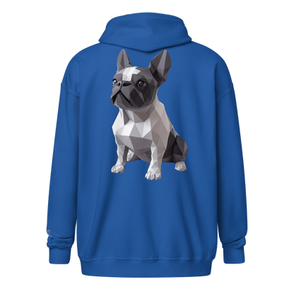 Veste à capuche épais unisexe à fermeture éclair classique - Collection Bouledogue Français - Doggy Trend