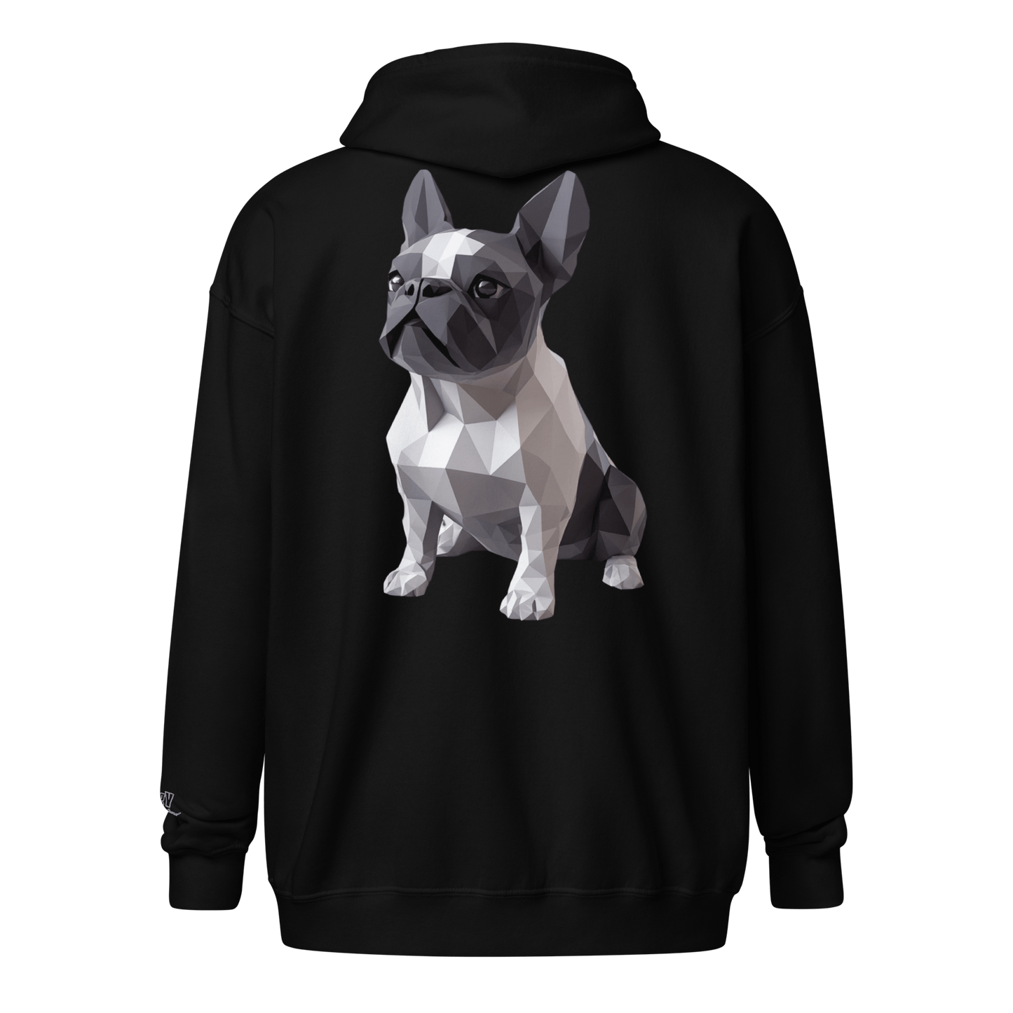 Veste à capuche épais unisexe à fermeture éclair classique - Collection Bouledogue Français - Doggy Trend
