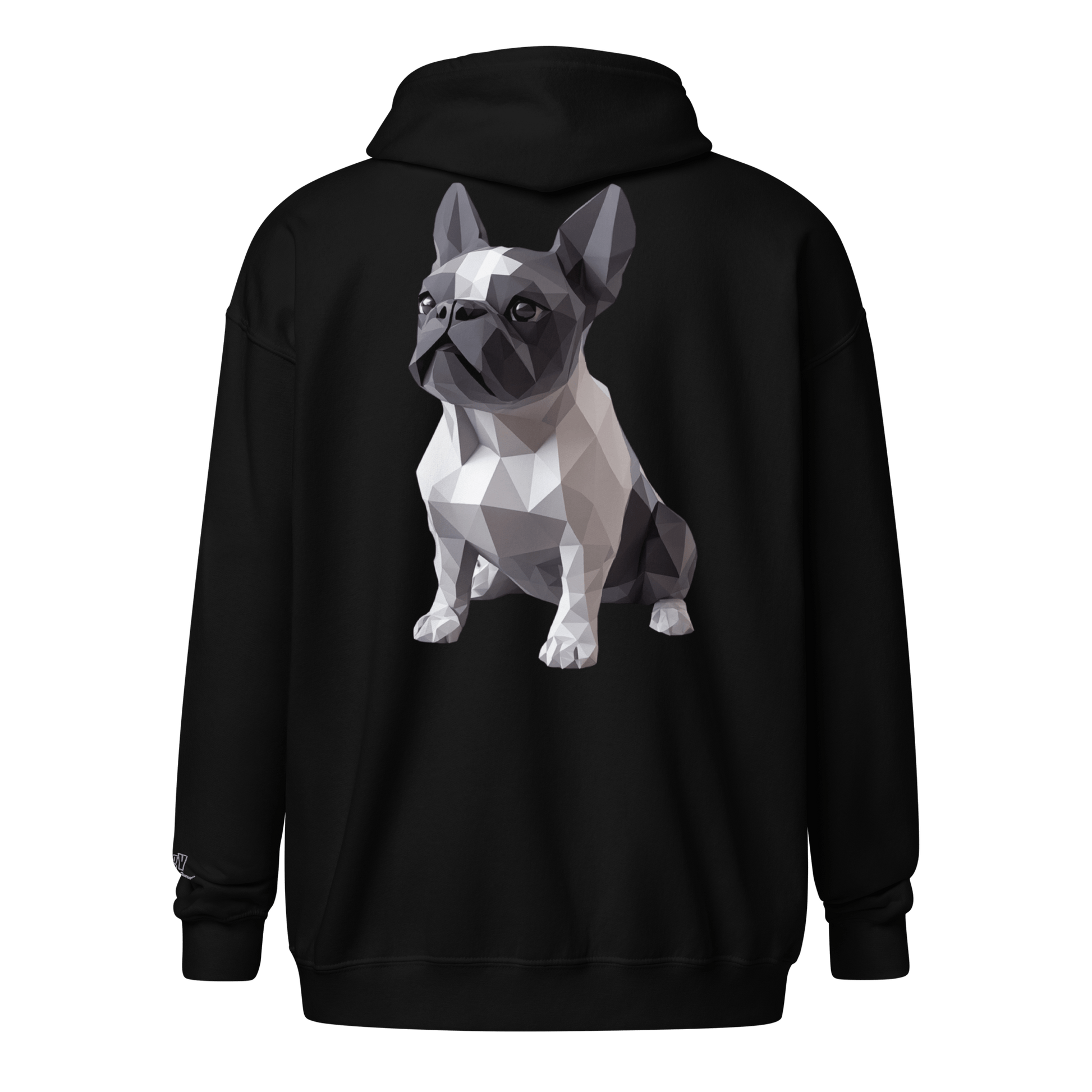 Veste à capuche épais unisexe à fermeture éclair classique - Collection Bouledogue Français - Doggy Trend