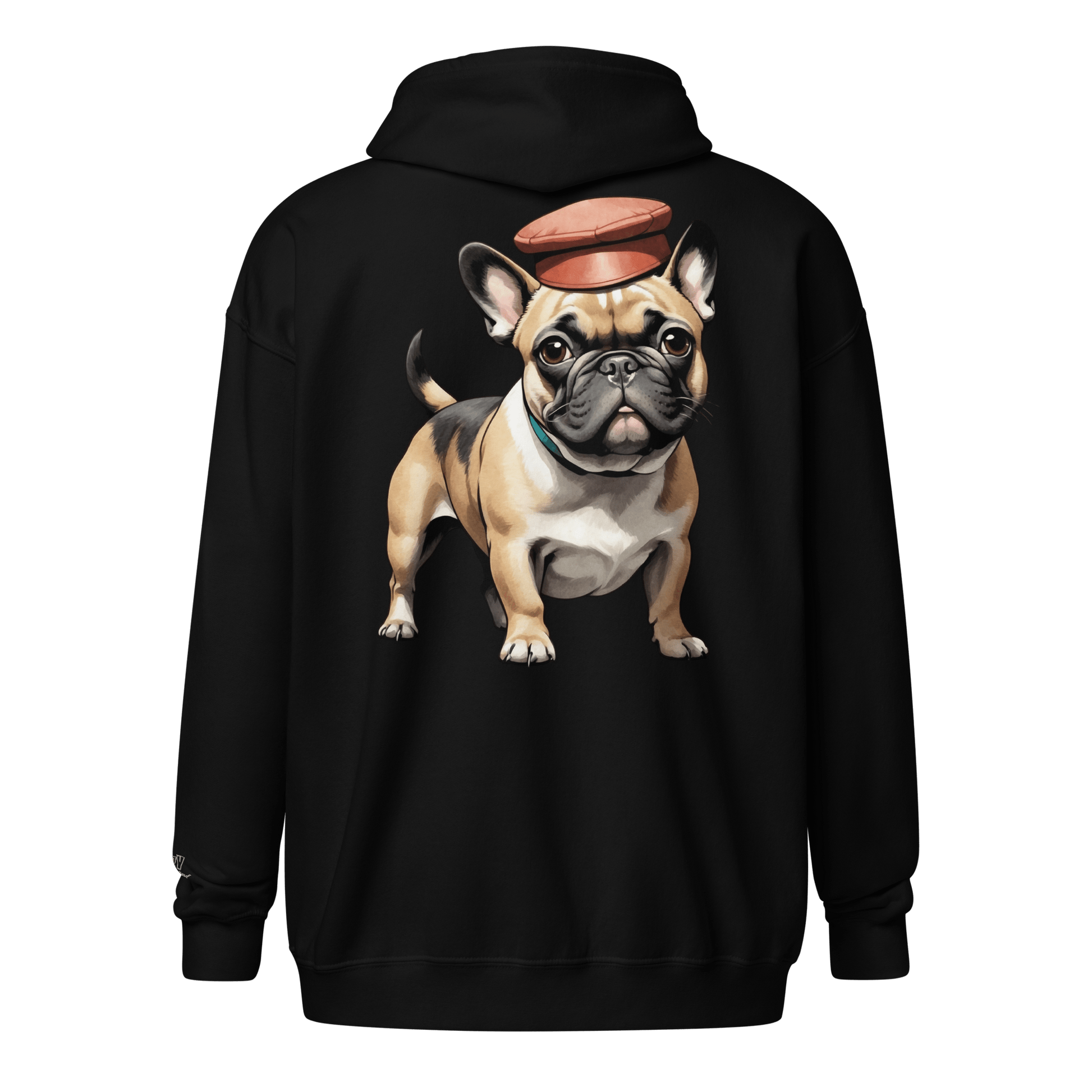 Veste à capuche épais unisexe à fermeture éclair classique - Collection Bouledogue Français - Doggy Trend