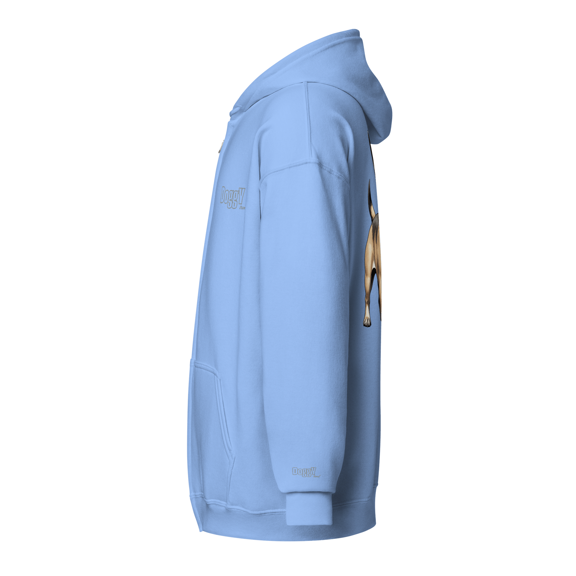 Veste à capuche épais unisexe à fermeture éclair classique - Collection Bouledogue Français - Doggy Trend