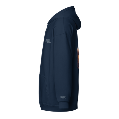 Veste à capuche épais unisexe à fermeture éclair classique - Collection Bouledogue Français - Doggy Trend