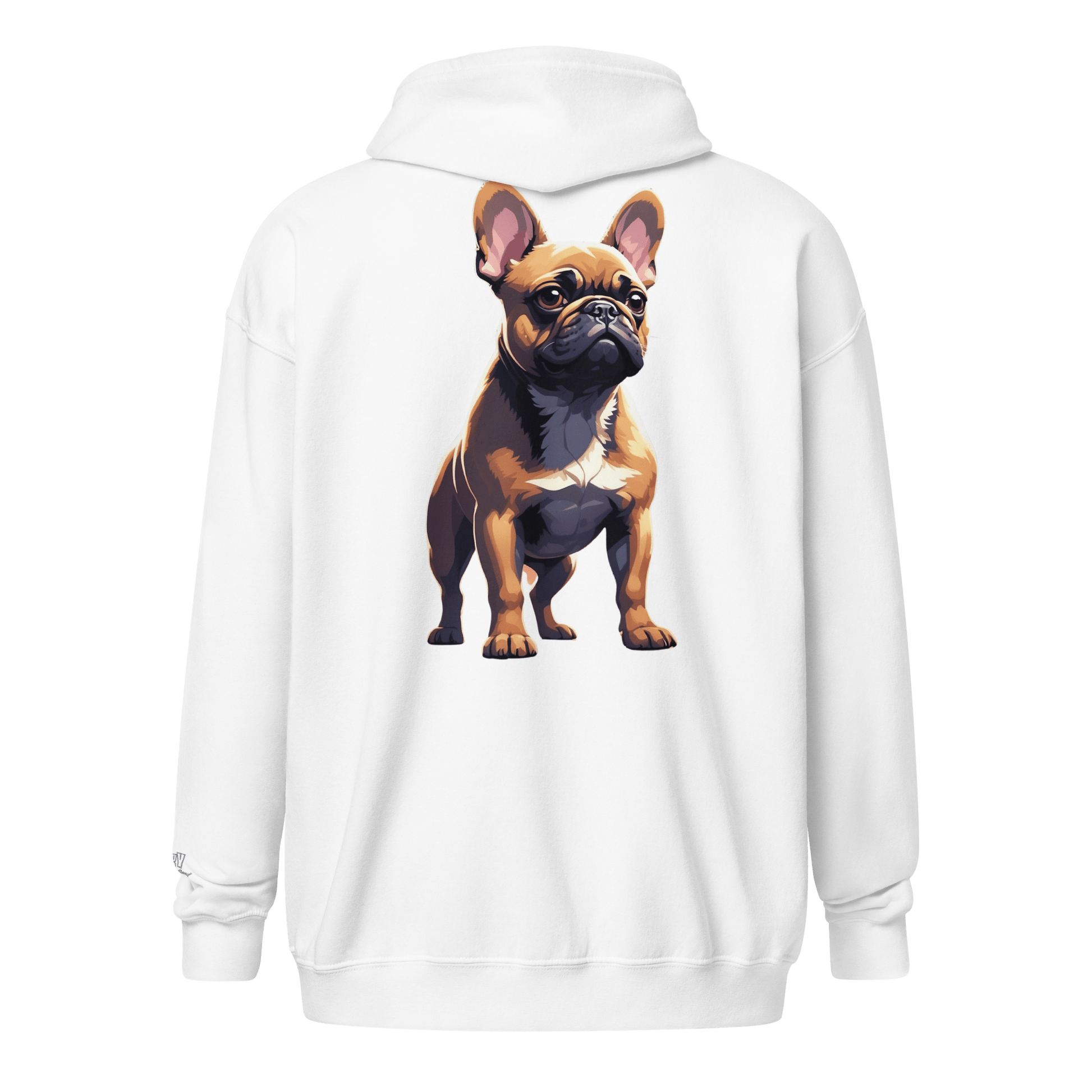 Veste à capuche épais unisexe à fermeture éclair classique - Collection Bouledogue Français - Doggy Trend