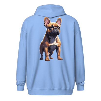Veste à capuche épais unisexe à fermeture éclair classique - Collection Bouledogue Français - Doggy Trend