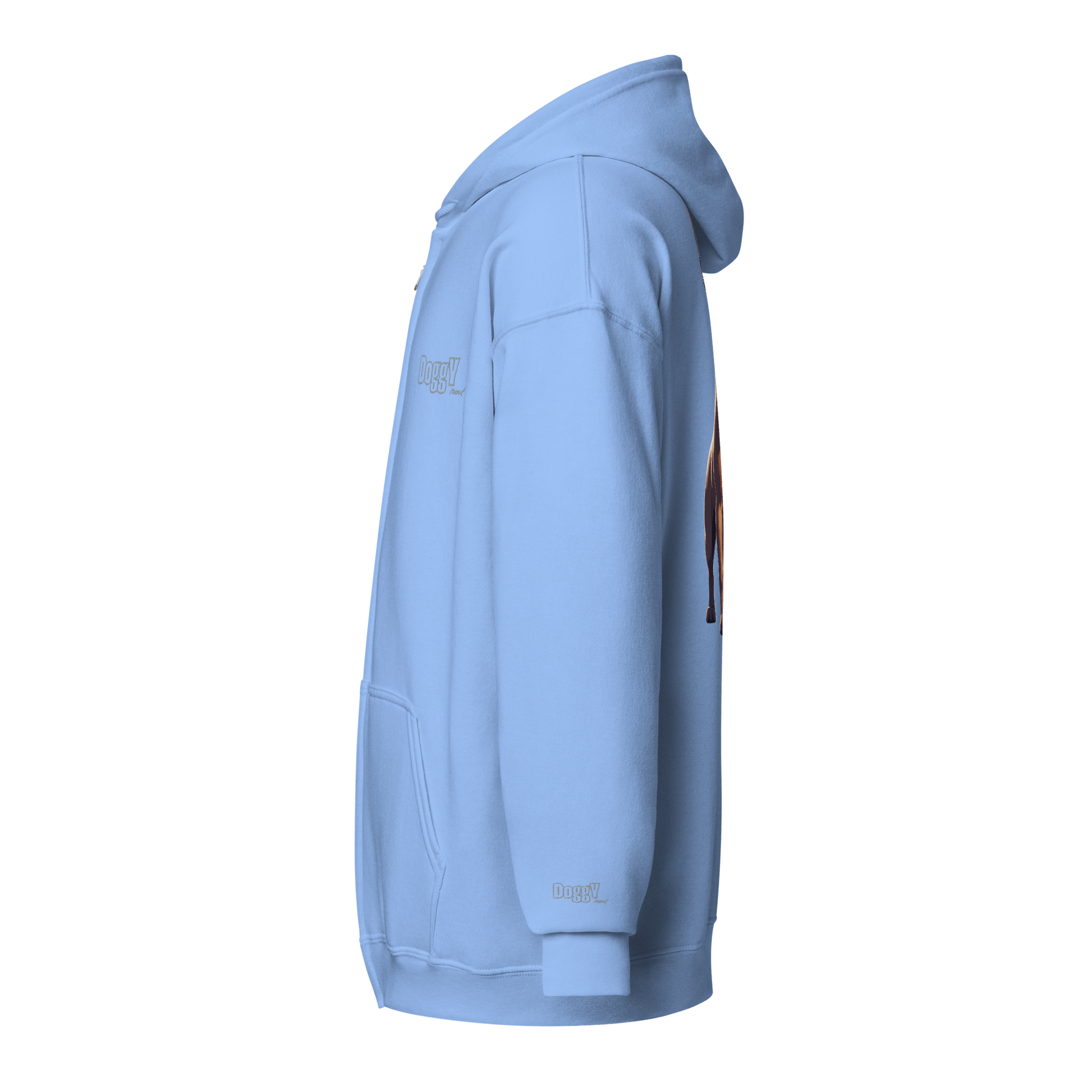 Veste à capuche épais unisexe à fermeture éclair classique - Collection Bouledogue Français - Doggy Trend