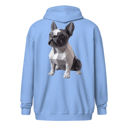 Veste à capuche épais unisexe à fermeture éclair classique - Collection Bouledogue Français - Doggy Trend