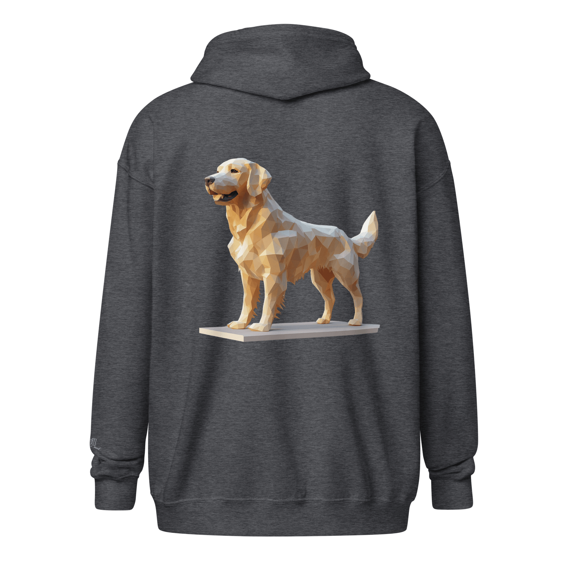 Veste à capuche épais unisexe à fermeture éclair classique - Collection Golden Retriever - Doggy Trend