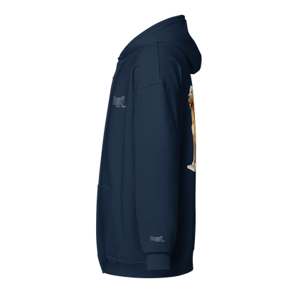 Veste à capuche épais unisexe à fermeture éclair classique - Collection Golden Retriever - Doggy Trend
