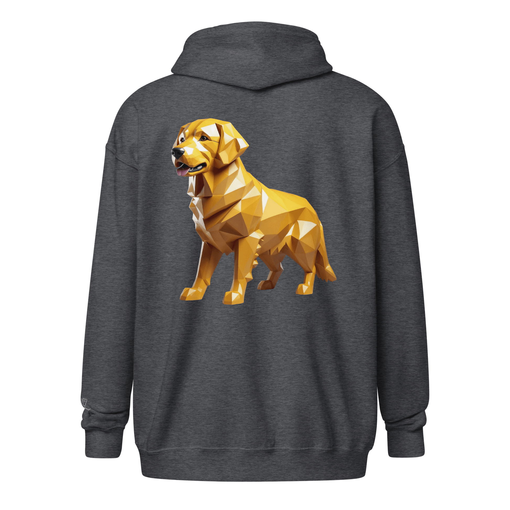 Veste à capuche épais unisexe à fermeture éclair classique - Collection Golden Retriever - Doggy Trend