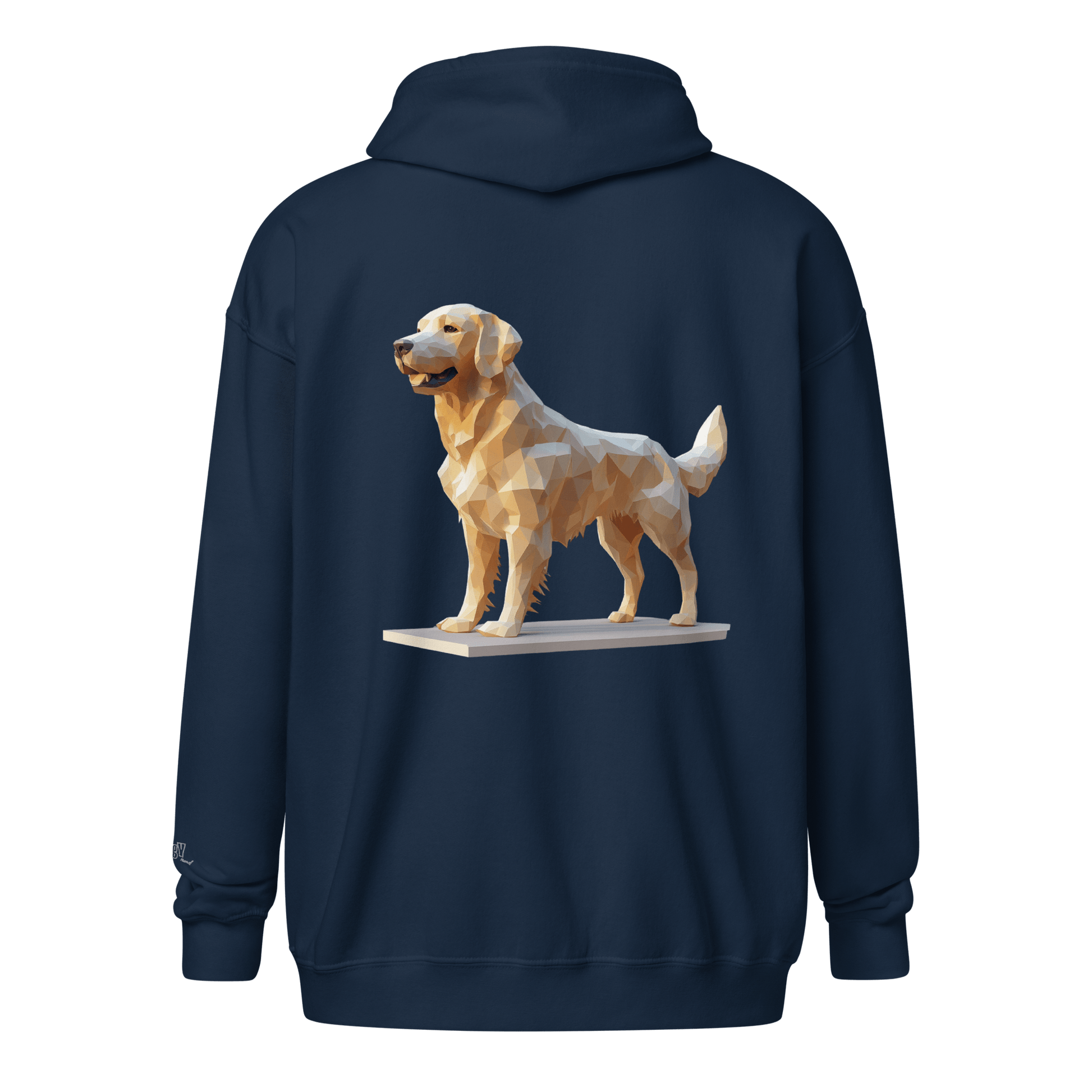 Veste à capuche épais unisexe à fermeture éclair classique - Collection Golden Retriever - Doggy Trend