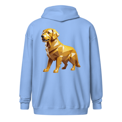 Veste à capuche épais unisexe à fermeture éclair classique - Collection Golden Retriever - Doggy Trend