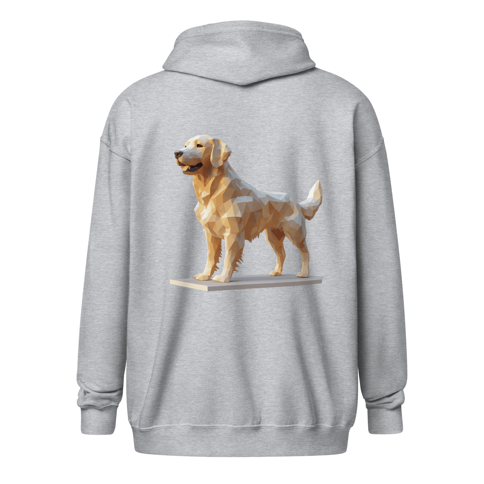 Veste à capuche épais unisexe à fermeture éclair classique - Collection Golden Retriever - Doggy Trend