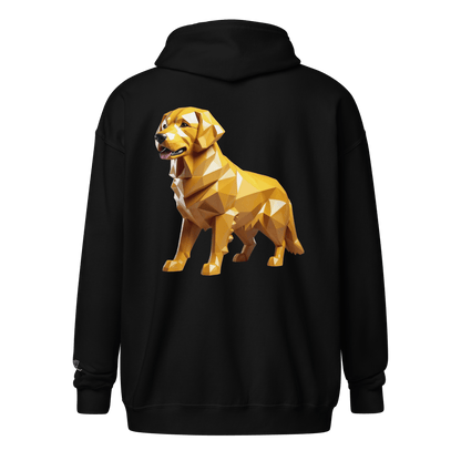 Veste à capuche épais unisexe à fermeture éclair classique - Collection Golden Retriever - Doggy Trend