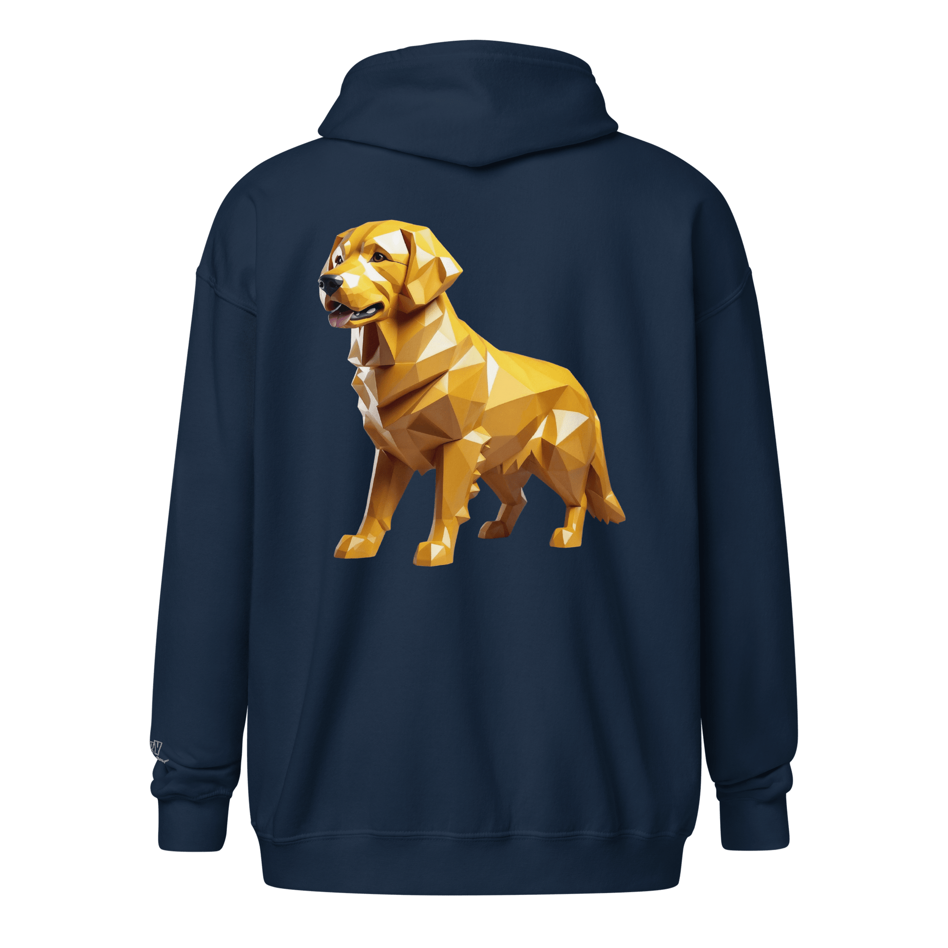 Veste à capuche épais unisexe à fermeture éclair classique - Collection Golden Retriever - Doggy Trend