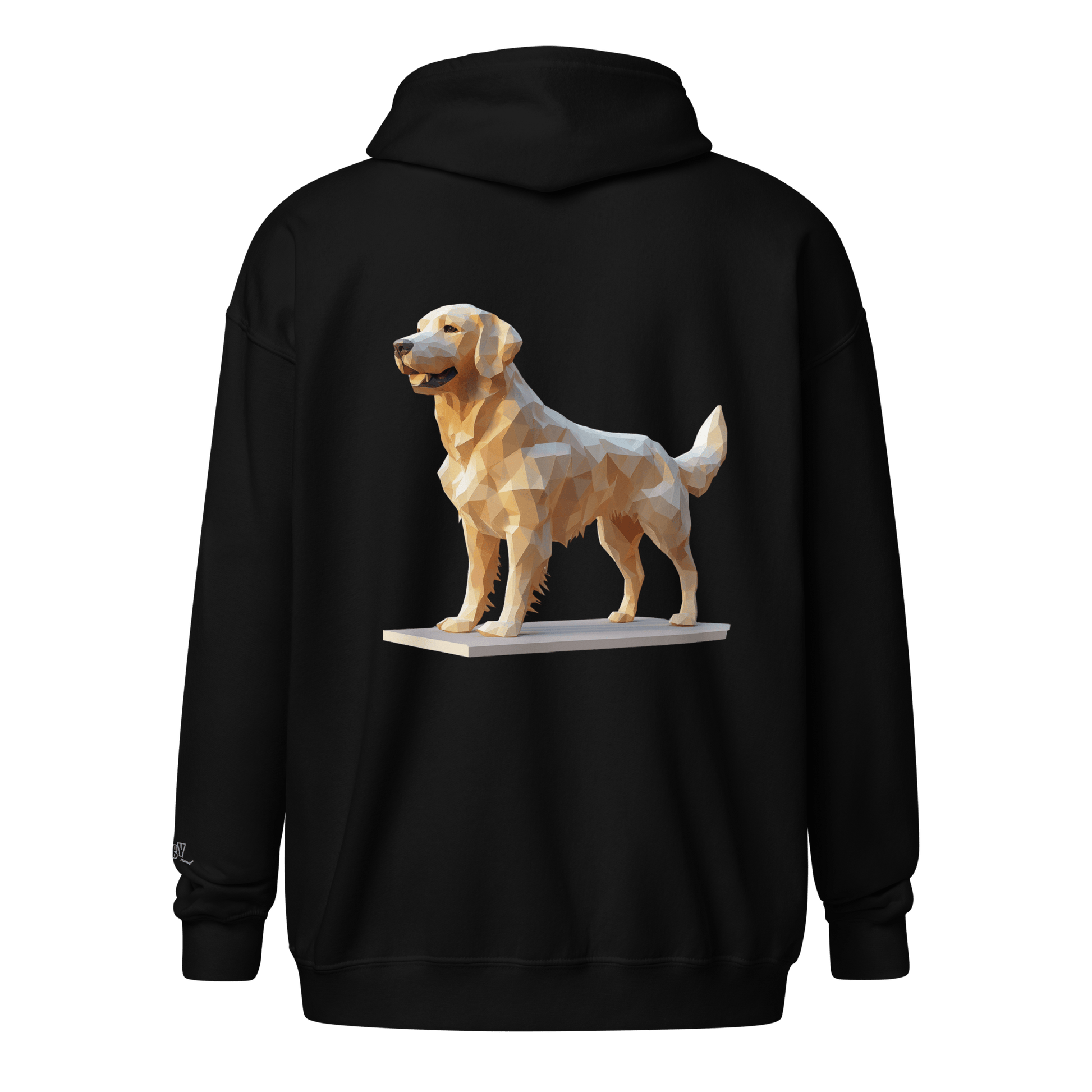 Veste à capuche épais unisexe à fermeture éclair classique - Collection Golden Retriever - Doggy Trend