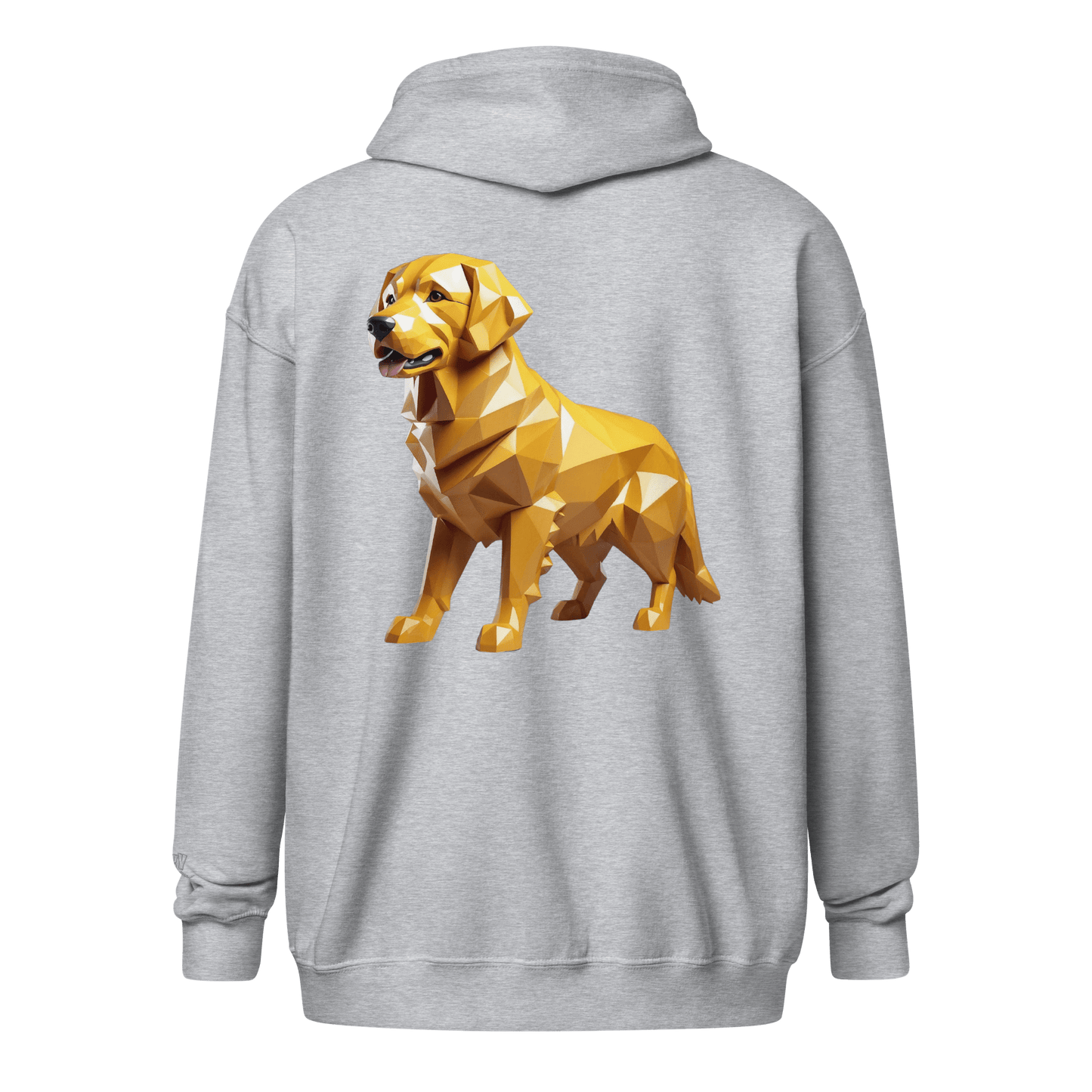 Veste à capuche épais unisexe à fermeture éclair classique - Collection Golden Retriever - Doggy Trend